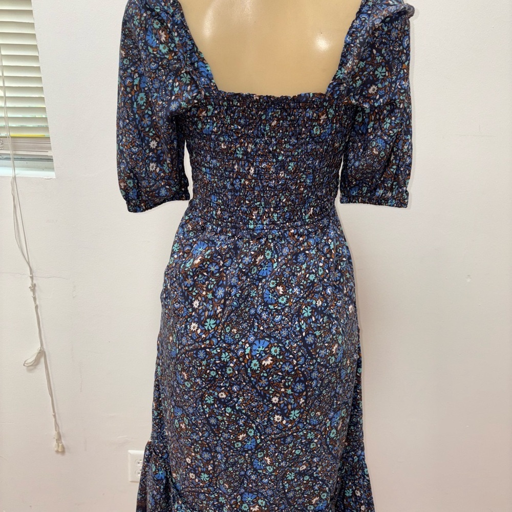 Vineyard Vines Floral Maxi Peasant Boho Floral Dress Size XS - Picture 5 of 6